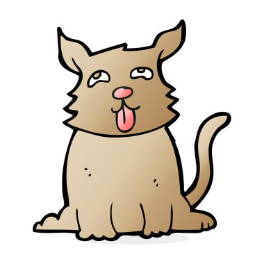 Çizgi film mutlu köpek.