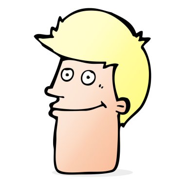 gülümseyen adam çizgi film