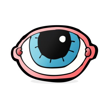 karikatür bakan göz