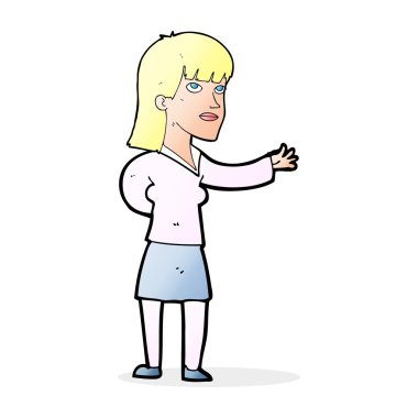 anlatan çizgi film kadın