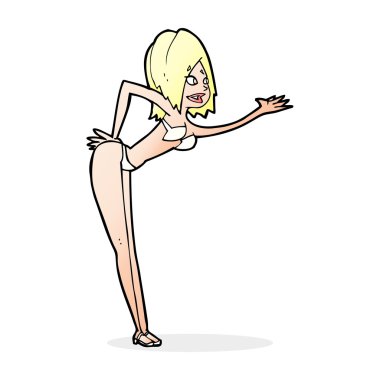 çizgi film kadın bikini