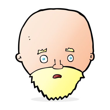 Çizgi film sakallı adamı şok etti.