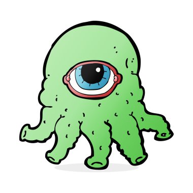 çizgi film uzaylı kafası