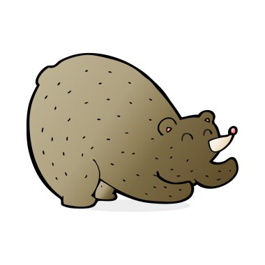 ayı uzanan çizgi film