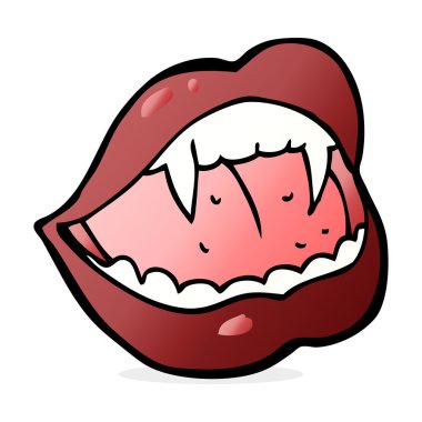 çizgi film vampire dudaklar