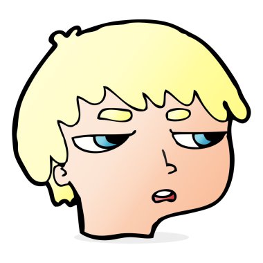 karikatür rahatsız çocuk