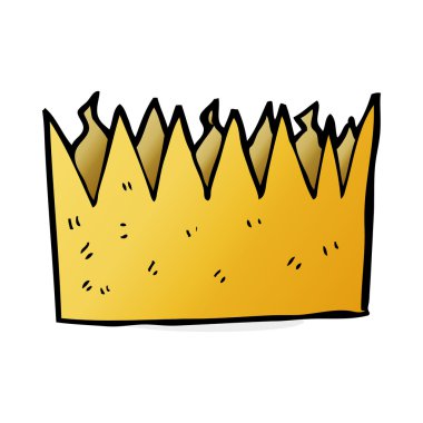 karikatür kağıt taç