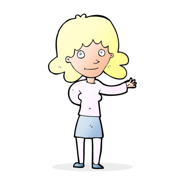 karikatür samimi kadın