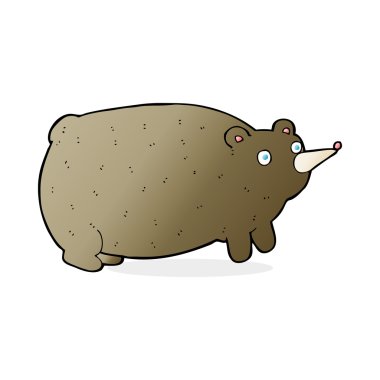 Komik çizgi film ayısı