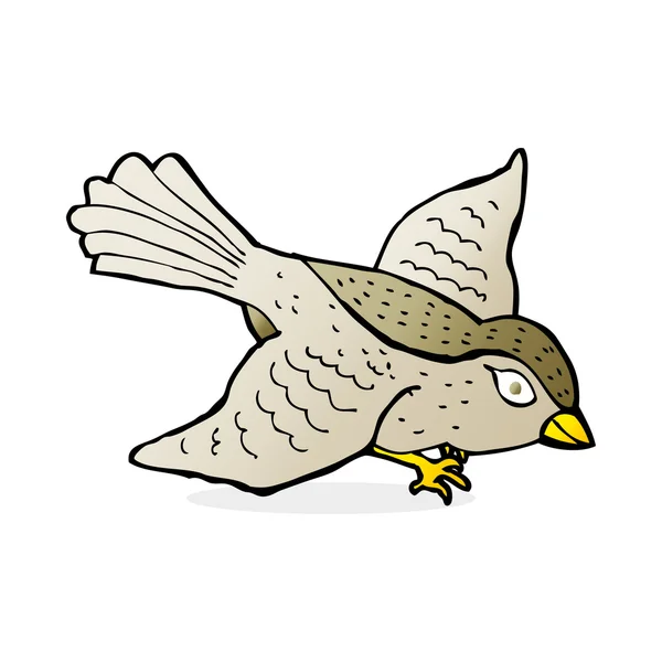 Cartoon-fliegender Vogel — Stockvektor