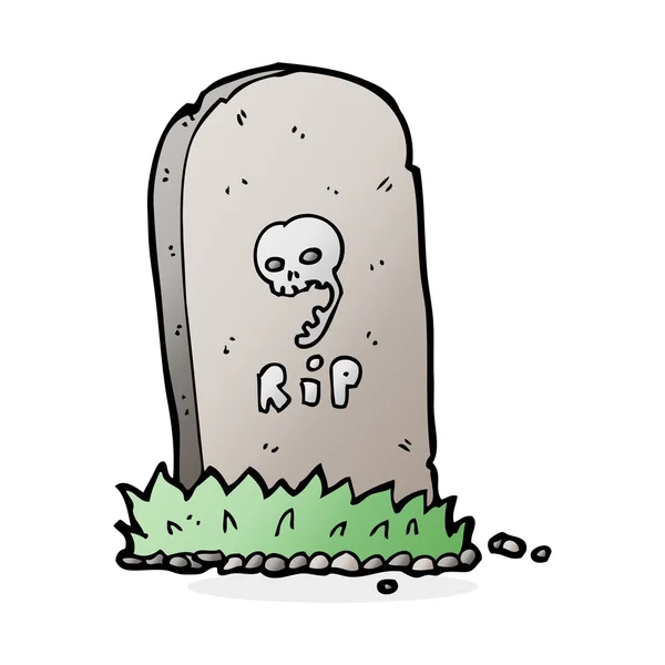 Моторошний могилу мультфільм — стоковий вектор