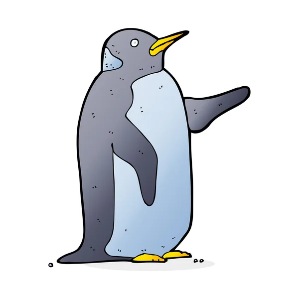 Desenho animado ilustração de pinguim — Vetor de Stock