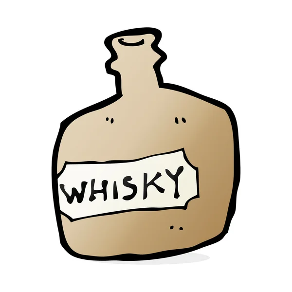 Cartoon whisky jar — Stock Vector