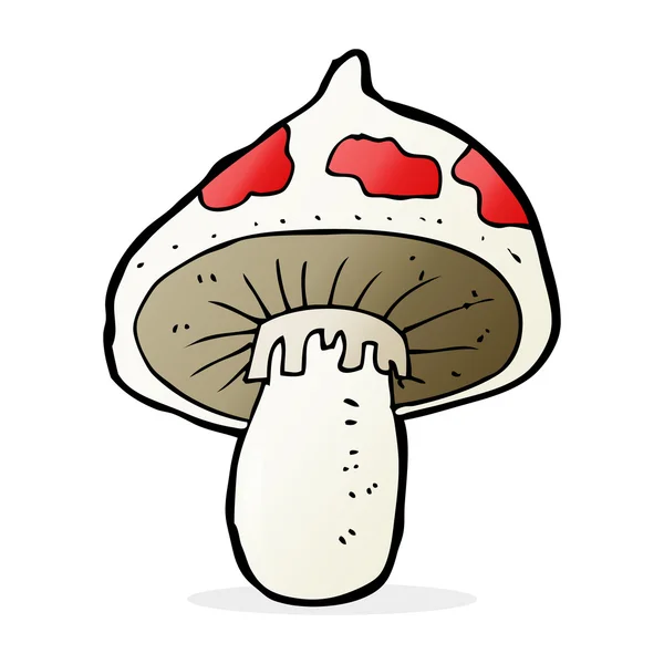 Desenho animado ilustração de toadstool — Vetor de Stock