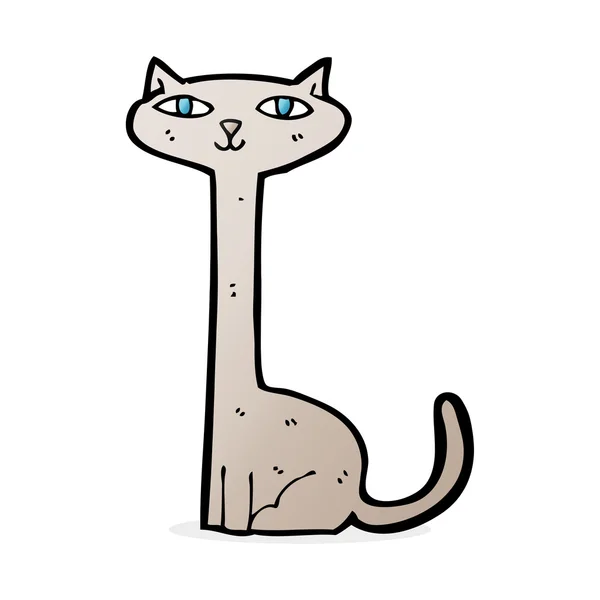 Cartoon illustration of cat — Stock Vector