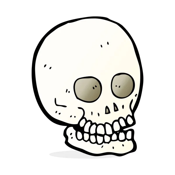 Ilustración de dibujos animados de cráneo — Vector de stock