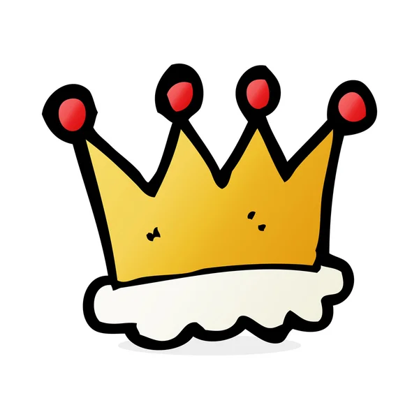 Cartoon crown symbol — Stock vektor