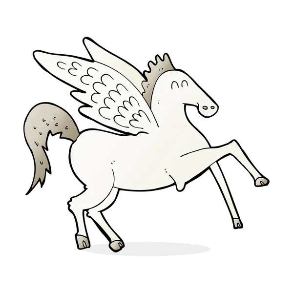 Pegasus karikatür çizimi — Stok Vektör
