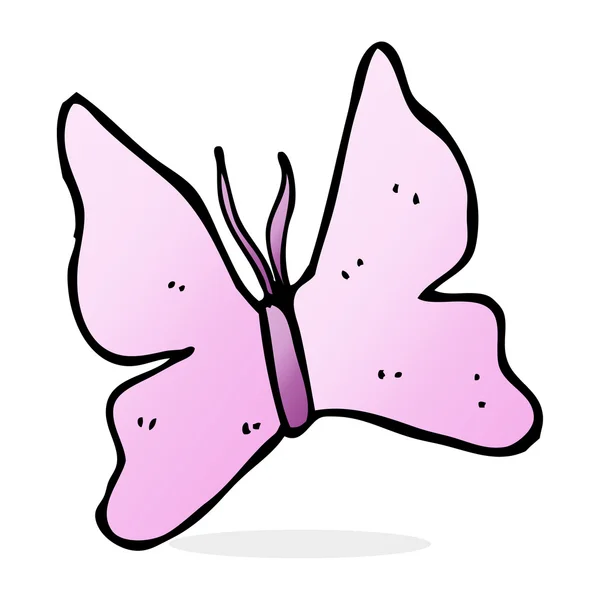 Signatura mariposa de dibujos animados — Vector de stock