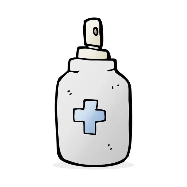 Cartoon antiseptic spray — Stock Vector