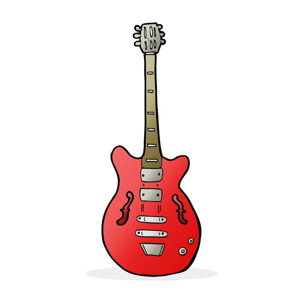 Cartoon electric guitar — Stock Vector