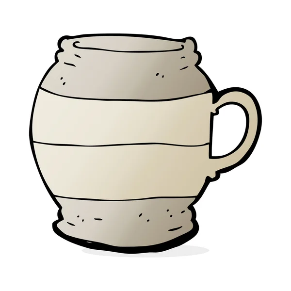 Cartone animato grande tazza — Vettoriale Stock