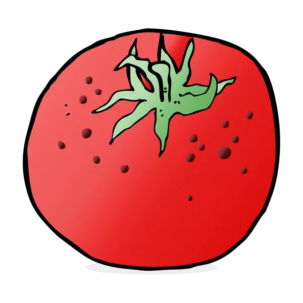 Ilustración de dibujos animados de tomate — Vector de stock