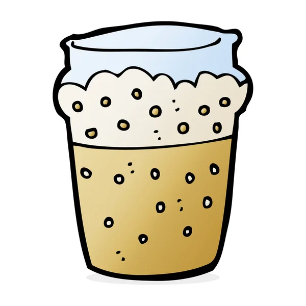 Kreslená sklenice piva — Stockový vektor