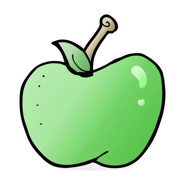 Apple Cartoon illusztrációja — Stock Vector