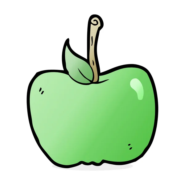 Cartoon illustration of apple — Stock Vector