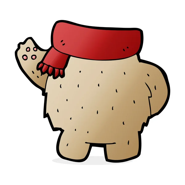 Cuerpo de oso de peluche de dibujos animados (mezclar y combinar o añadir fotos propias ) — Archivo Imágenes Vectoriales