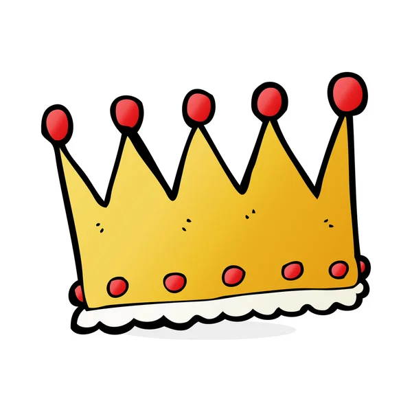 Cartoon-Illustration der Krone — Stockvektor