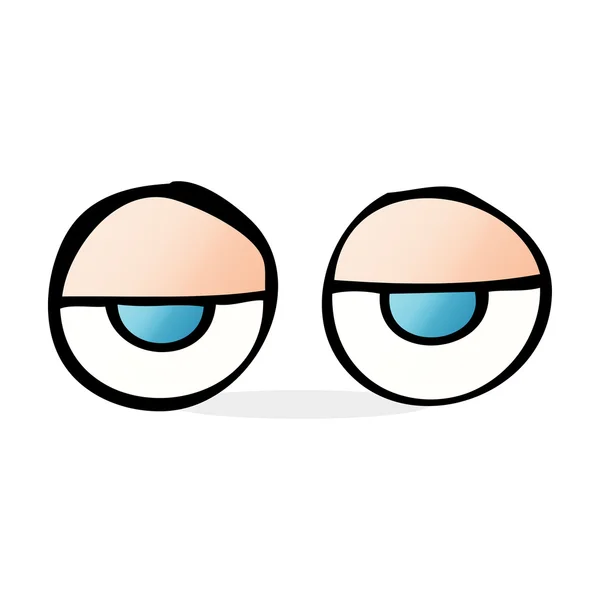 Ilustración de dibujos animados de los ojos — Vector de stock