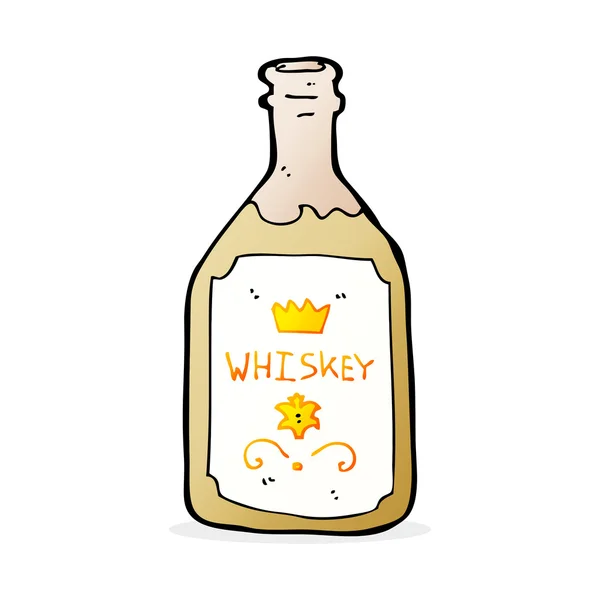 漫画のウイスキーのボトル — ストックベクタ