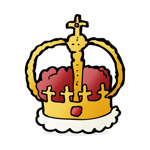 Мультяшная иллюстрация короны — стоковый вектор