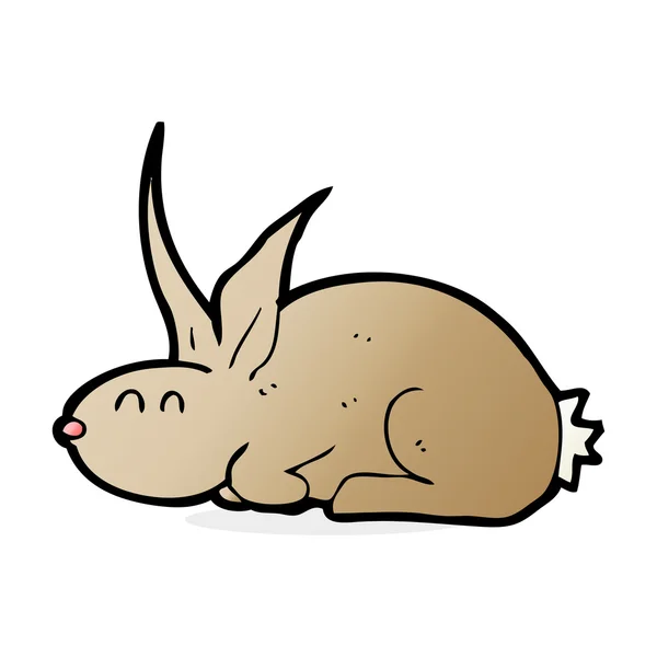 Ilustración de dibujos animados de conejo — Vector de stock