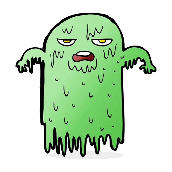 Cartoon slijmerige ghost — Stockvector