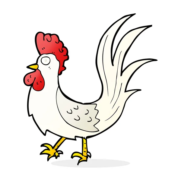 Illustrazione cartone animato di gallo — Vettoriale Stock