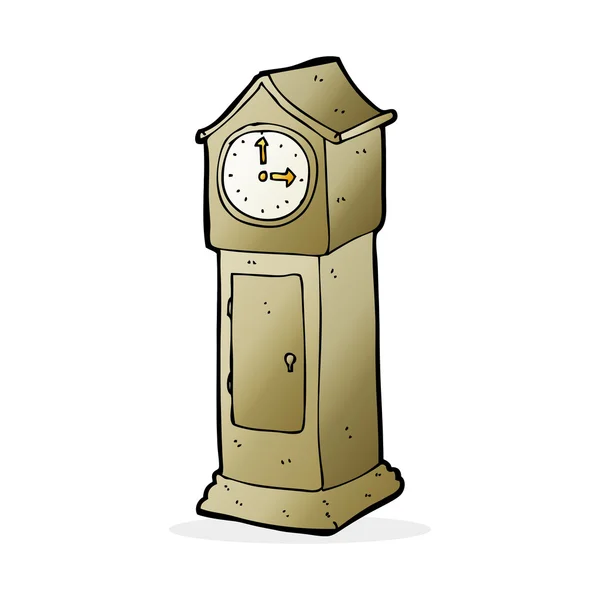 cartoon old grandfather clock — Stock Vector © lineartestpilot 46950729