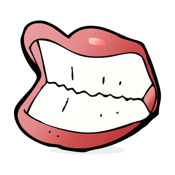 Karikatür sırıtan ağız — Stok Vektör