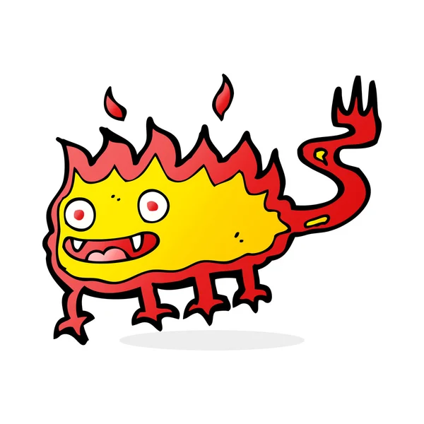 Cartoon kleiner Feuerteufel — Stockvektor