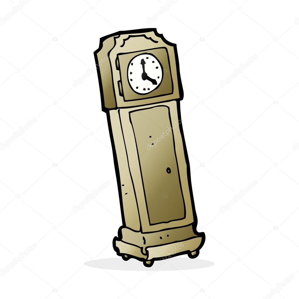 Cartoon grandfather clock Stock Illustration by ©lineartestpilot 101909922