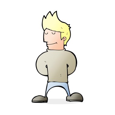 mutlu bir adam çizgi film