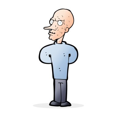 çizgi film kötü kel adam