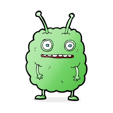 Çizgi film komik uzaylı canavar