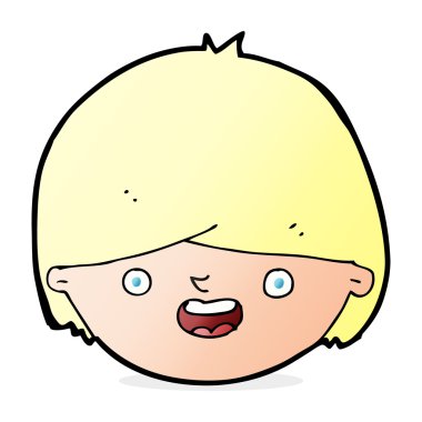 karikatür mutlu yüz