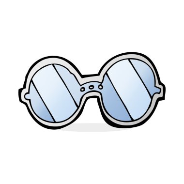 gözlük karikatür çizimi