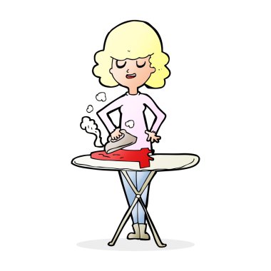 çizgi film kadın Ütü