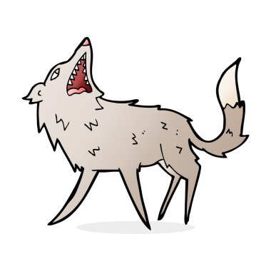 dayama kurt karikatür çizimi