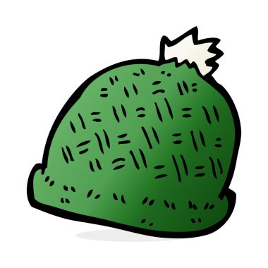 karikatür kış şapka